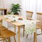 Floral Table Runner 13x72 Inch Yellow White Wildflowers Plant Butterfly Spring Summer Kitchen Dining Table Decoration for Indoor Outdoor Home Party Decor